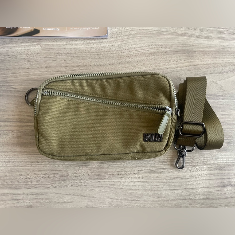 Olive Green Crossbody Sling Wallet